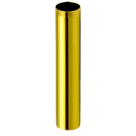 Threaded Tube 1-1/4" x 6" Brass 17-Gauge Tube for Sink Drain Applications