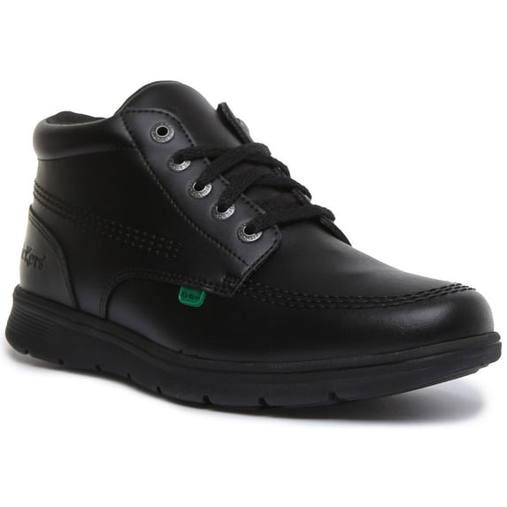 Kickers Kelland Lace Hi Men's Leather Ankle Boots In Black Size 10