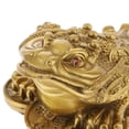thumbnail image 3 of Estatua de Cobre Rana de Dinero Macarena Adornos de sapo de Feng Shui, 3 of 8