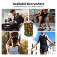 thumbnail image 4 of Bingfone Happy Halloween Floral Pattern Men's Tank Tops Workout Sleeveless Tee Shirts Running Beach Tanks for Men-Large, 4 of 4