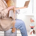thumbnail image 4 of Embroidery Hoop Stand Adjustable Sitting Cross Stitch Stand Easy to Use Wooden Embroidery Hoop Holder Cross Stitch Stand for Art Craft Sewing Projects, 4 of 8