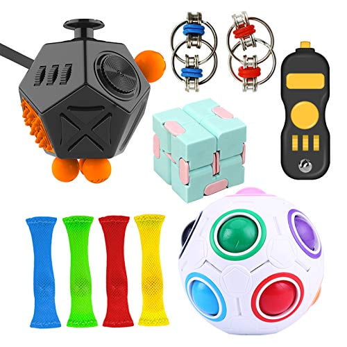 Suhctuptx 10 Pieces Fidget Toy Set Include 12 Side Fidget Cube Infinity Cube Rainbow Puzzle Ball Flippy Chain Fidget Pad Marble Toy Stress Reducer For Autism Stress And Anxiety Relief Walmart Com Suhctuptx 10 Pieces Fidget Toy Set Include 12 Side Fidget Cube Infinity Cube Rainbow Puzzle Ball Flippy Chain Fidget Pad Marble Toy Stress Reducer For Autism Stress And Anxiety Relief Walmart Com