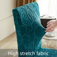 thumbnail image 2 of Chair Slipcovers for Dining Room,Super Fit Stretch Chair Covers Removable Washable Anti-Dust Jacquard Parsons Chair Protector for Hotel Wedding Banquet Decor-4 Pcs-E, 2 of 7