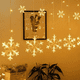 thumbnail image 1 of Cortinas Series Luces Navideñas Copo Nieve Adorno Decoracion Xtellar amarillo, 1 of 4