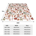 thumbnail image 3 of Honeii Gnomes And Autumn Leaves Print Fleece Blanket - Throw Blanket for Bed, Sofa, Couch, Camping, and Travel , Microplush Ultra Soft Warm Blanket-40"x30", 3 of 7