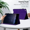 thumbnail image 4 of Dteck for for iPad Mini 7 (A17 Pro) 2024,iPad Mini 6 Generation 8.3 Inch Case 2021, Premium PU Leather Card Slots Adjustable Stand Cover with Auto Sleep/Wake Feature Protective Case, Purple, 4 of 7