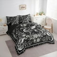 thumbnail image 3 of Homewish Teens Animal Magical Dragon Twin Bedding Sets 7-Piece,Boho Starry Sky Bedding Comforter Set Microfiber,Chic Floral Flowers Breathable Sheet Sets,Lightweight Room Decor,Reversible, 3 of 8