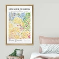 thumbnail image 3 of PixonSign Framed Canvas Print Wall Art Pierre Bonnard Watercolor Pastel Dot Garden Classic Vintage Illustrations Fine Art Decorative Multicolor for Living Room, Bedroom, Office - 24"x36" NATURAL, 3 of 5