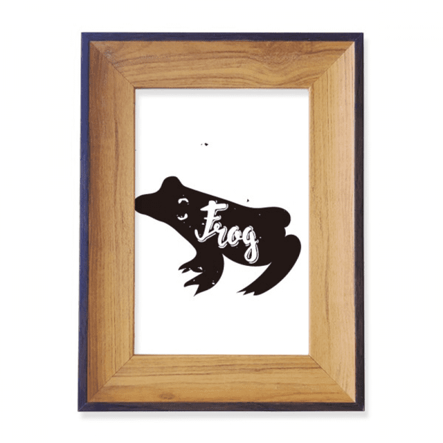 Frog Black And White Animal Photo Frame Exhibition Display Art Desktop Painting