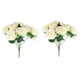 thumbnail image 1 of 2 Piezas de Flores Artificiales para Boda Ramo Decorativo Centro de Mesa de Flores de PláStico Decorativo (10 Rosas de Primavera), 1 of 5