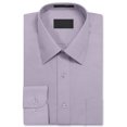 thumbnail image 2 of Men's Dress Shirt Long Sleeve Regular Fit Button Up Pocket Solid Standard Cuff Lilac, 2 of 2