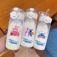 thumbnail image 5 of Disney 400ML/600MLLilo Stitch Animation Niños Portátil PC Plástico Pajita Agua Vaso Deportes al aire libre Camping Fitness StitchAngel, 5 of 5