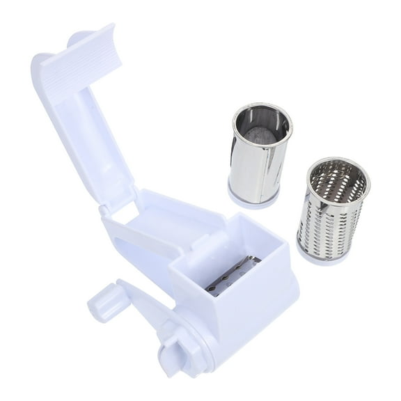 GOOHOCHY  Hand Cheese Grater with Container Grated Handheld Shredders White