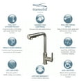 thumbnail image 3 of Transolid T3630-LS Sloane Pull-Down Kitchen Faucet in Luxe Stainless, 3 of 11
