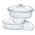 thumbnail image 3 of DEBGFS Elegant Glass Casseroles with Lids Set  Ribbed Oval Roaster  Transparent Covered Cookware  Versatile Deep Glass Food Containers  50oz & 85oz  for Baking  Cooking  Oven & Microwav,85oz, 3 of 6