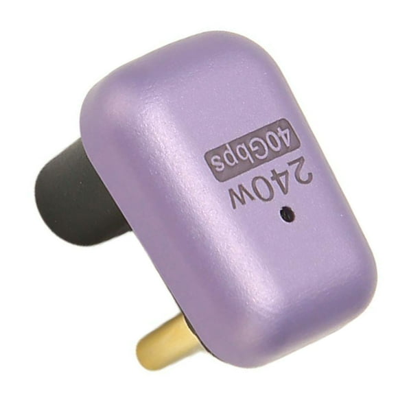 Converter de forma Tipo C, Adaptador USB C 180 Grados de 240 W de Mujer una masculina para tableta