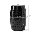 thumbnail image 4 of Tcbosik Outdoor Metal Table, 12.5" Cylindrical End Table, Accent Table for Patio, Deck, Porch, Living Room, Black, 4 of 8