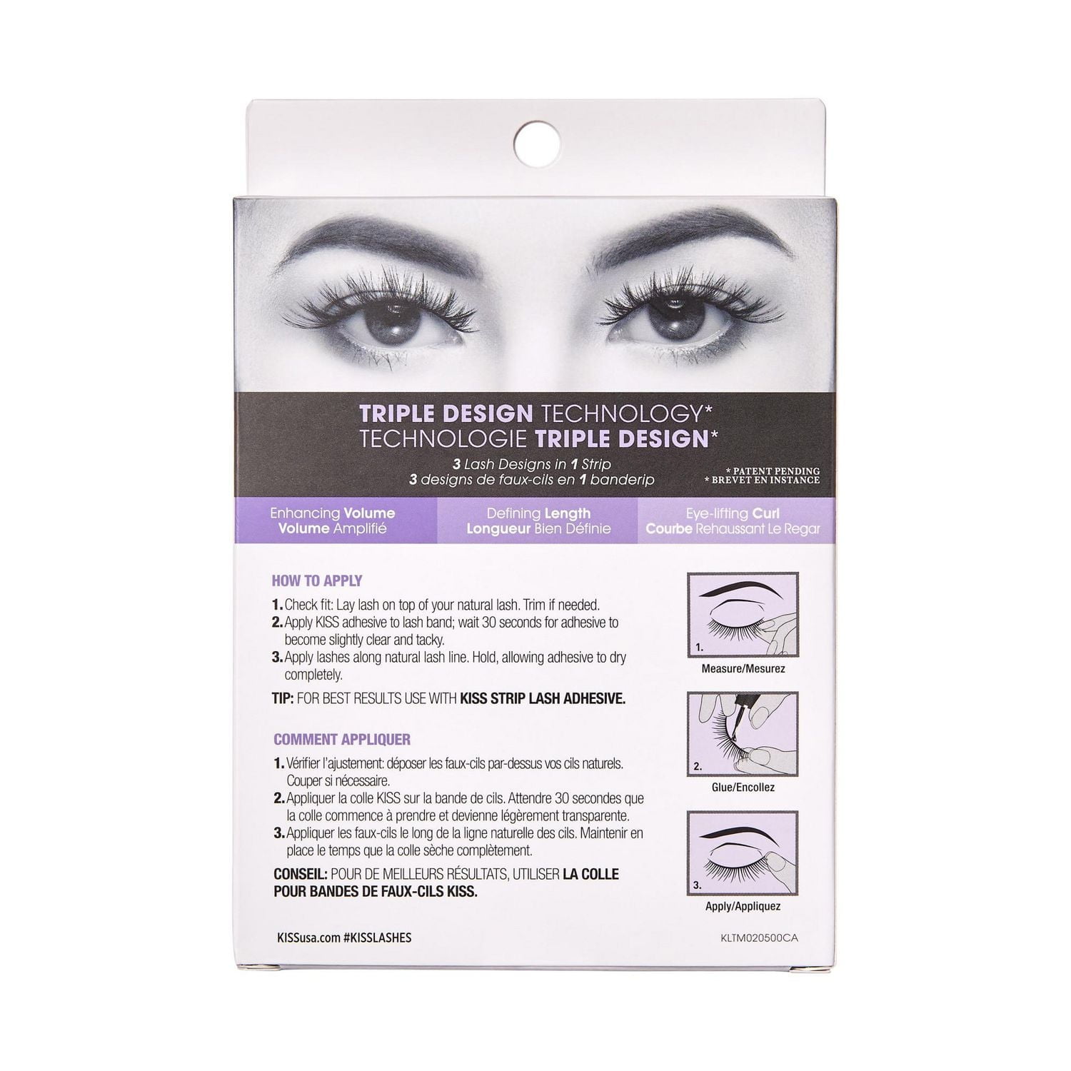 KISS Lash Couture Triple Push-Up Collection - Robe - 4 Pairs, Be KISS Confident!