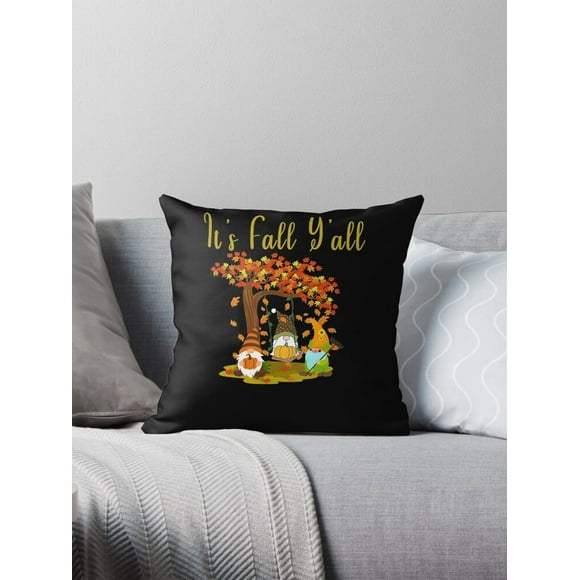 A NEW Gnome Pumpkin Its Fall Yall Autumn Halloween Costume Pillow Covers