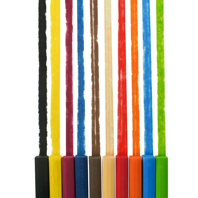 School Smart Chalk Pastels, Soft Art Supplies, Assorted Colors