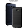 thumbnail image 3 of MYKOMI Phone Case for Samsung Galaxy A7 2017 with Tempered Glass Screen Protector Cover and Cell Accessories Silicone Slim Soft Rubber Protective Gaxaly 7A SM A720 A720F Women Men Carbon Fiber Black, 3 of 7