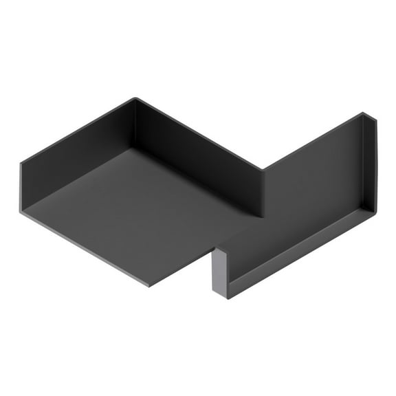 B&B Molders Right Side Drip Pan for Slide Out Rooms, Black