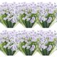 thumbnail image 1 of Paquete de 6 plantas artificiales TUNC de plástico resistente a los rayos UV blanco, 1 of 5