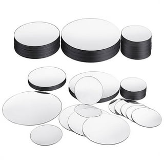 Prasacco 120 Pcs Small Mirrors for Crafts, 3 Shapes Mirror Pieces for Crafts
