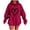 Red, variant on Enjoytime Sweatshirt for Women Hearts Printed Long Sleeve Pullover Hoodie Loose Casual Fashion Fall Winter Sweatshirts
