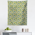 thumbnail image 1 of Lemon Tapestry, Digitally Generated Sour Fruit and Leaves, Fabric Wall Hanging Decor for Bedroom Living Room Dorm, 5 Sizes, Pale Blue Multicolor, by Ambesonne, 1 of 1