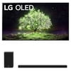 LG OLED77A1PUA 77" A1 Series OLED 4K Smart Ultra HD TV with an LG SP9YA 5.1.2 Ch Dolby Atmos Soundbar and Wireless Subwoofer (2021)