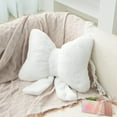 thumbnail image 3 of Bow Pillow Throw Pillows Butterfly Shaped Decorative Cute Pillows for Bed Sofa Cute Home Decorr, 3 of 9