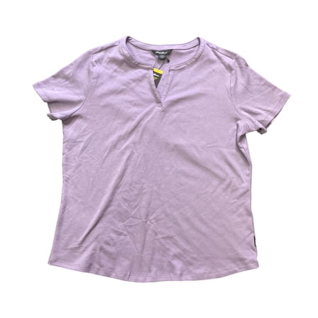 Eddie Bauer Women's Short Sleeve V Neck Tee (Dusk, XS)