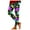 Black7, variant on Arlun Women's High-Waisted Patterned Yoga Leggings Vibrant Print Tummy Control Workout Pants for Fitness and Casual Wear Comfy Soft Breathable Legging Black7 XL