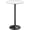 White-1, variant on Bistro Pub Table Round Bar Height Cocktail Table for Home Bar, Small Round Bar Tables for Party, Dining Room, Living Room and Wedding, Metal Base MDF Top Obsidian, 40.6 Inch Height (1, Black-1)