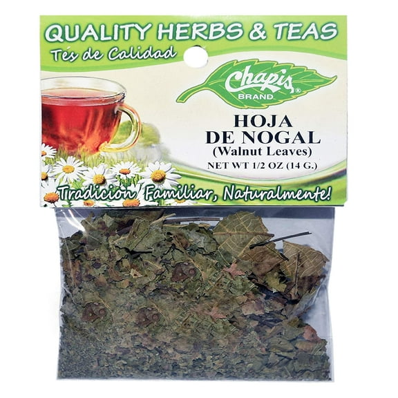Chapis Tea/ Hierba de Hoja de Nogal- Walnut Leaves Dried Natural Herbs Net Wt. 1/2 oz. (14 g) (3 Pack)