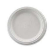 Huhtamaki Chinet Premium Fiber Tableware - 6.75 in. Diameter Plate - White - 125 Piece