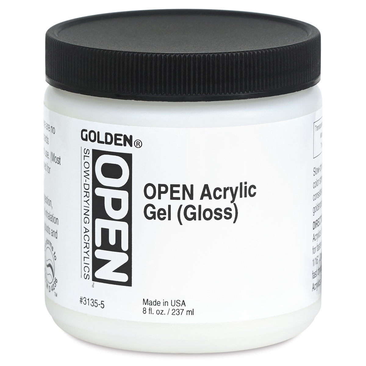 Golden - OPEN Acrylic Gel -  8oZ Jar - Gloss