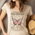 thumbnail image 4 of New Creation Butterfly Shirt – 2 Corinthians 5:17 Christian Bible Verse Tee, Gold, Size 4XL, 4 of 6