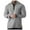 Gray, variant on Jalioing Half Zip Golf Shirt for Men Solid Color Casual Dressy Long Sleeve Collared Shirts Loose Basic Tops