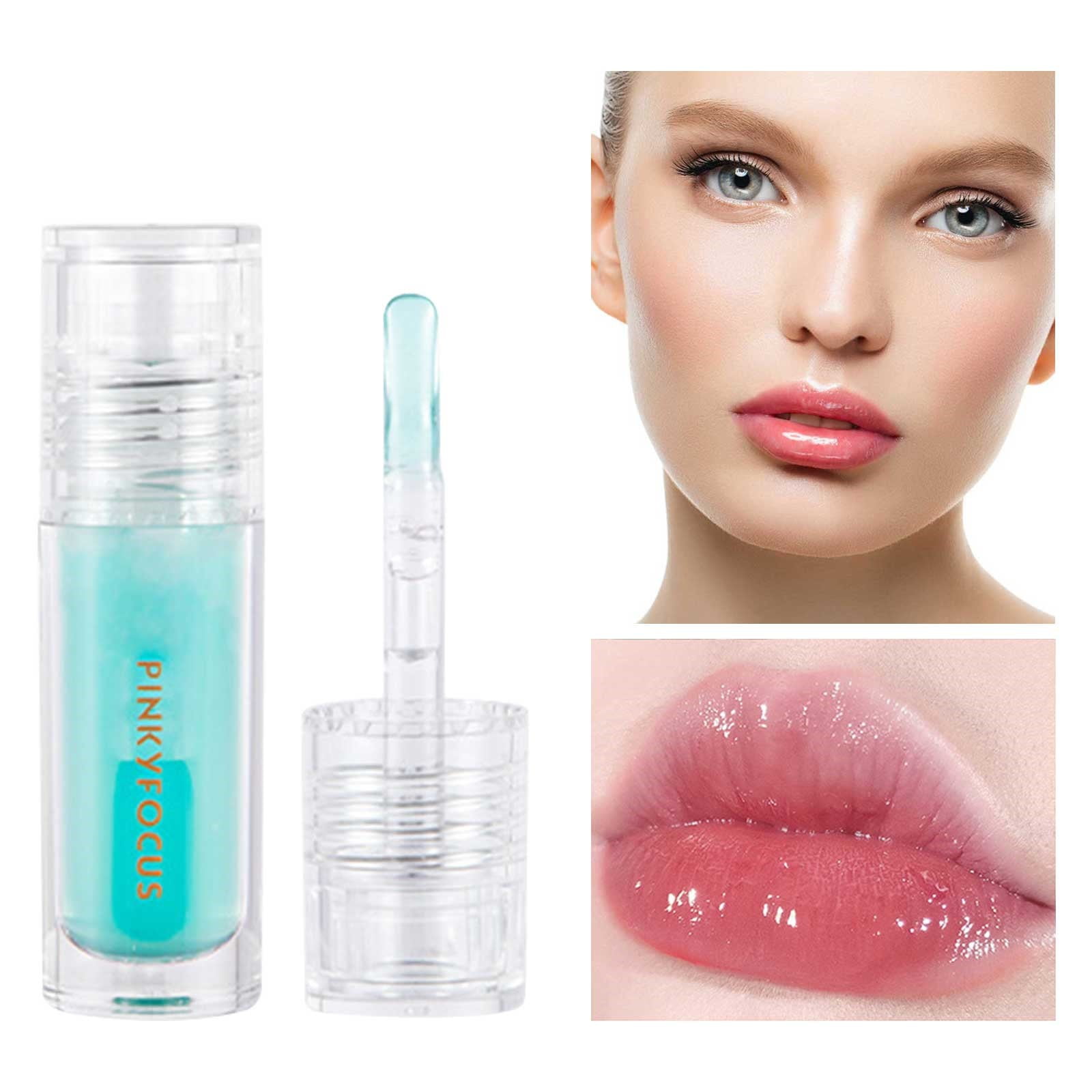 ERTUTUYI Clear Bright Lip Gloss Moisturizing Transparent Water Light