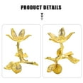 thumbnail image 1 of CTIRCHIU Globe Stand Crystal Ball Display Base Golden Alloy Holding for Home 1Pack, 1 of 7