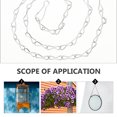 thumbnail image 4 of OULII 8Pcs Hanging Flowerpot Lifting Rope Decorative Chains Silver Iron For Indoor Garden, 4 of 8