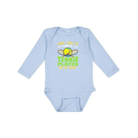 

Inktastic Future Tennis Player Like Daddy Boys or Girls Long Sleeve Baby Bodysuit
