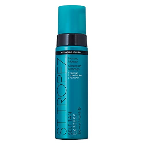 St.Tropez Mousse Auto-Bronzante Express, Faux Bronzage à Action Rapide, Se Développe en 1 à 3 Heures, Fini Sans Traces, Végane, Naturel et Sans Cruauté, 6,7 Fl Oz