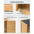 thumbnail image 3 of 63.2" Outdoor Storage Cabinet, Lofka  Lockable Doors Garden shed with Adjustable Shelves| Asphalt Roof| Ventilate Shutter, Wood Shed with Large Storage Space, Waterproof Roof for Garden, Natural, 3 of 15
