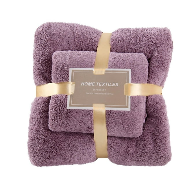 Set de Toallas de Baño Toalla de Baño de Algodón 2 en 1 Y Toalla de Cara Toalla Suave Set de 2 Piezas Toallas de Baño de Algodón