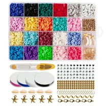 Bracelet Making Kit Clay Beads - DISHIO 2 Boxes Polymer Clay Beads for  Jewelry Making, 24 Colors 6000Pcs with Letter Beads, DIY Jewelry Bracelet  Beads, Crafts for Girls with Gift Pack 