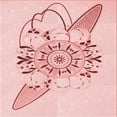 thumbnail image 1 of Ahgly Tapis d'Intérieur Lavable en Machine Carré Transitionnel Rose Clair, 8 Pieds Carré, 1 of 7