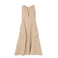 thumbnail image 4 of Snorda Women's Striped Dress Summer Round Neck Sleeveless Striped Solid Color Casual Dress Flowy Sundress Ideal for Daily Wear Beach Vacation & Party, 4 of 7